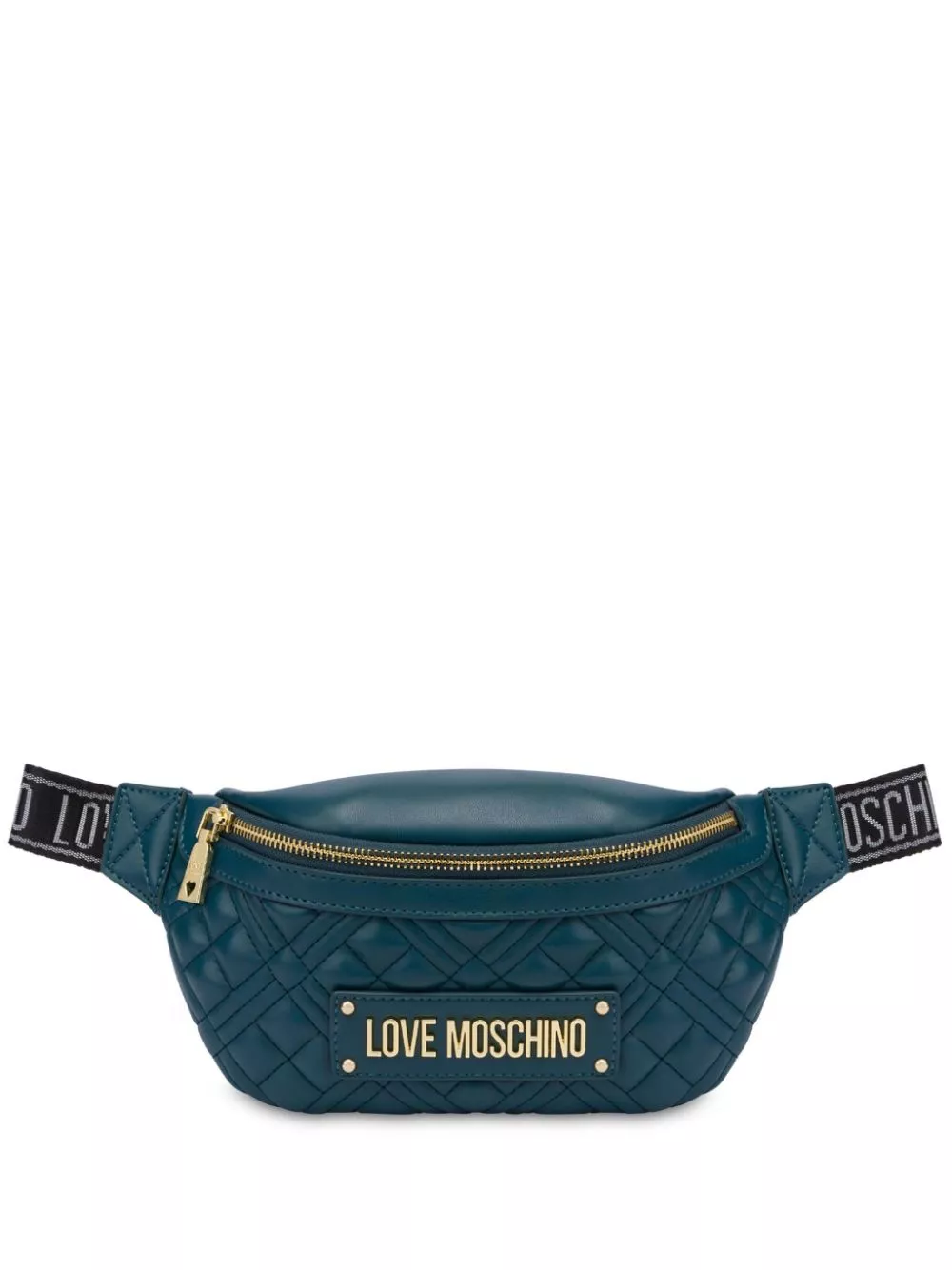 Love Moschino logo-lettering quilted belt bag Women 0113