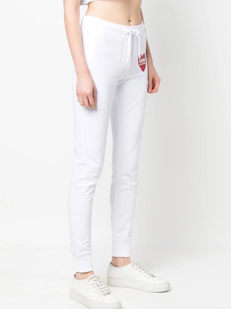 Affordable track Moschino Women Love trousers logo-print 0318