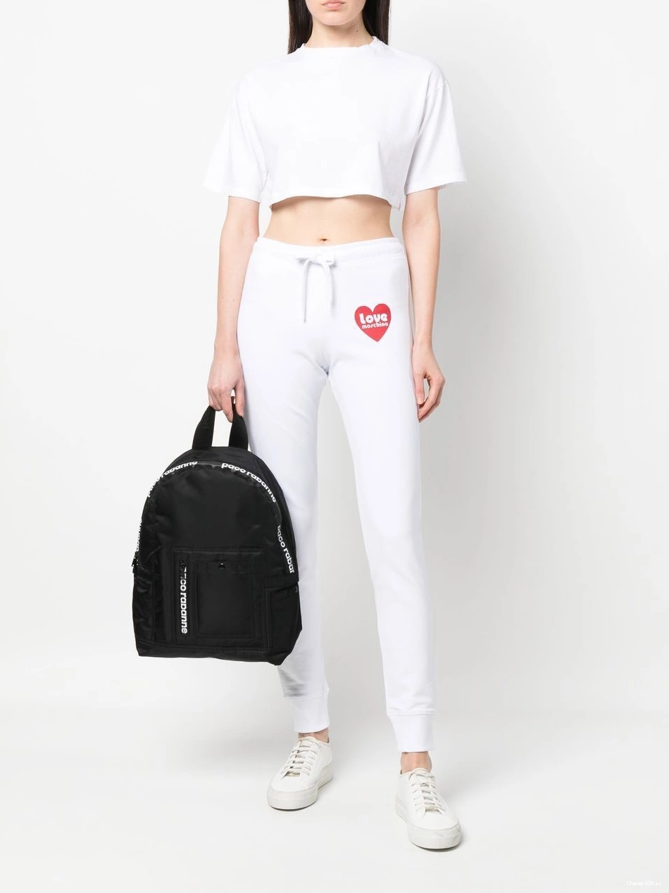 Affordable Moschino trousers Women logo-print track Love 0322
