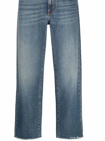 Moschino Women straight-leg mid-rise Love jeans 0311