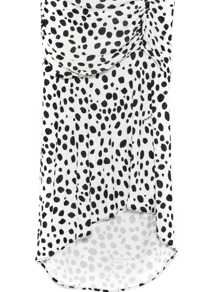Affordable midi Women Moschino Love polka dot-print skirt 0319