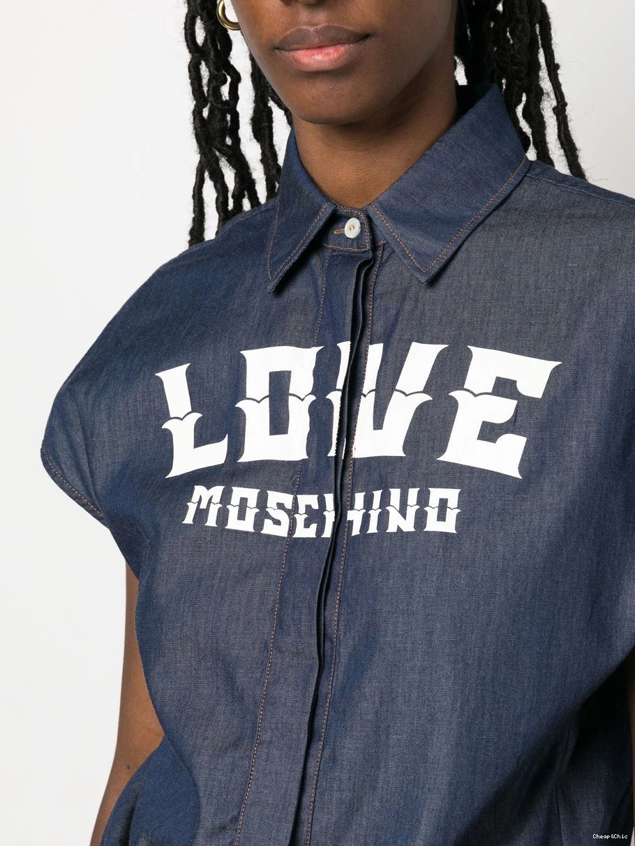Affordable Women Moschino Love logo-print shirt 0320