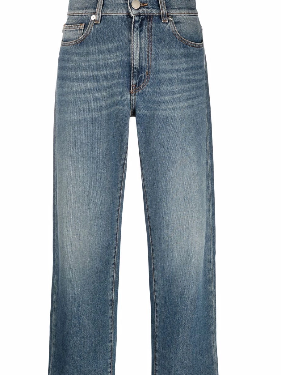 Affordable Moschino Women straight-leg mid-rise Love jeans 0311