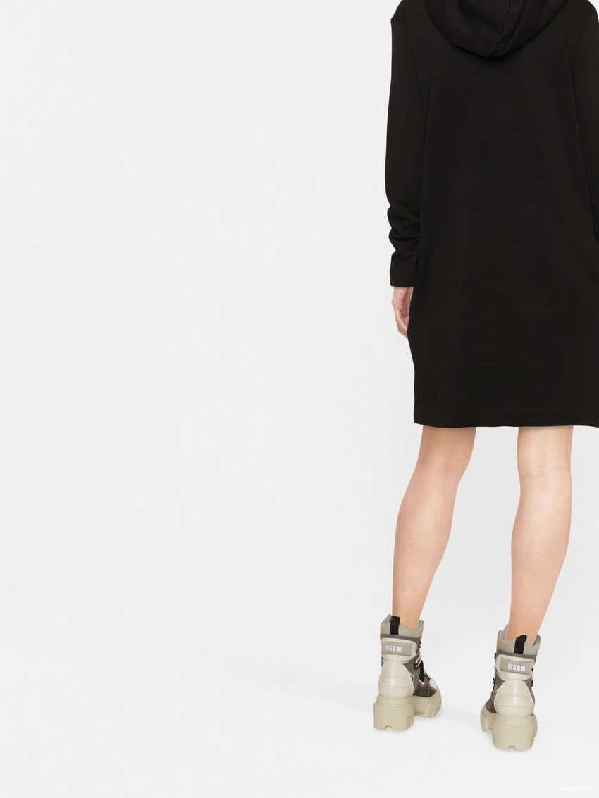 Affordable dress Love heart-motif hooded Women Moschino 0322