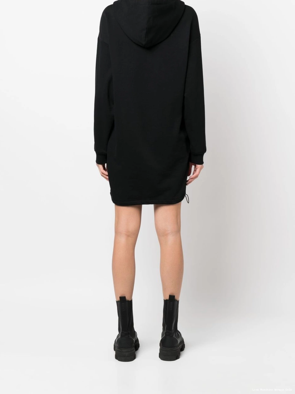 Cheap Women Moschino dress logo sweater Love hooded print 0317