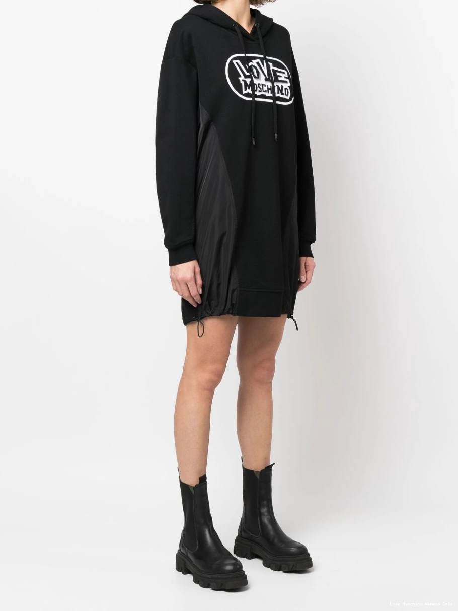 Cheap Women Moschino dress logo sweater Love hooded print 0317