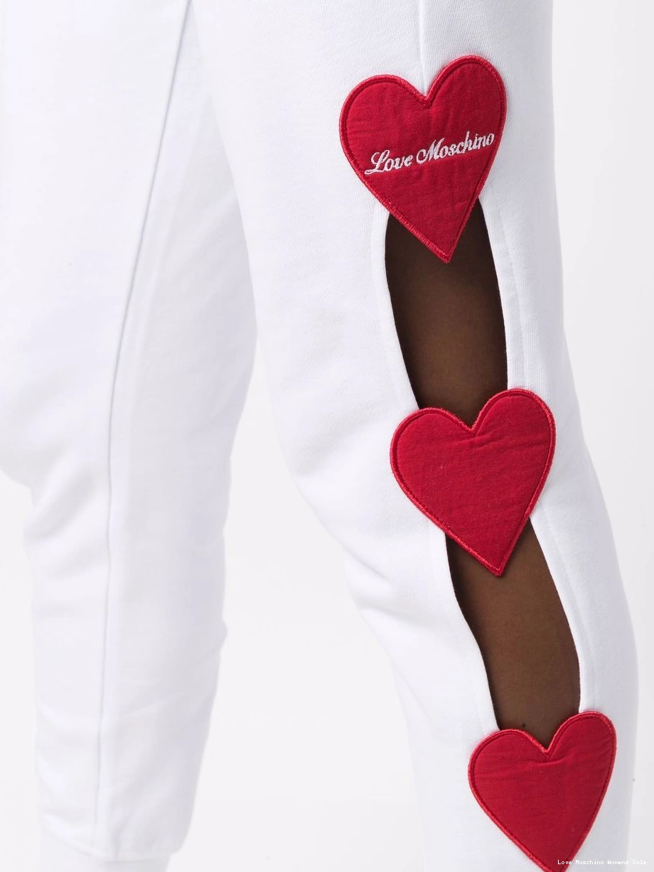 Affordable track Moschino Women pants Love heart-detail 0303