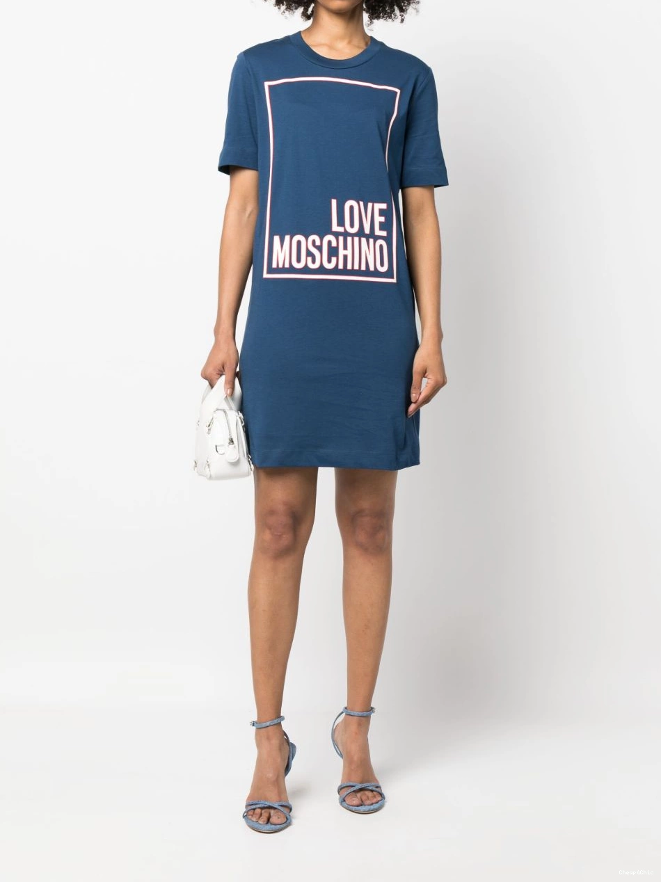 Cheap Love dress Moschino mini Women logo-print T-shirt 0316