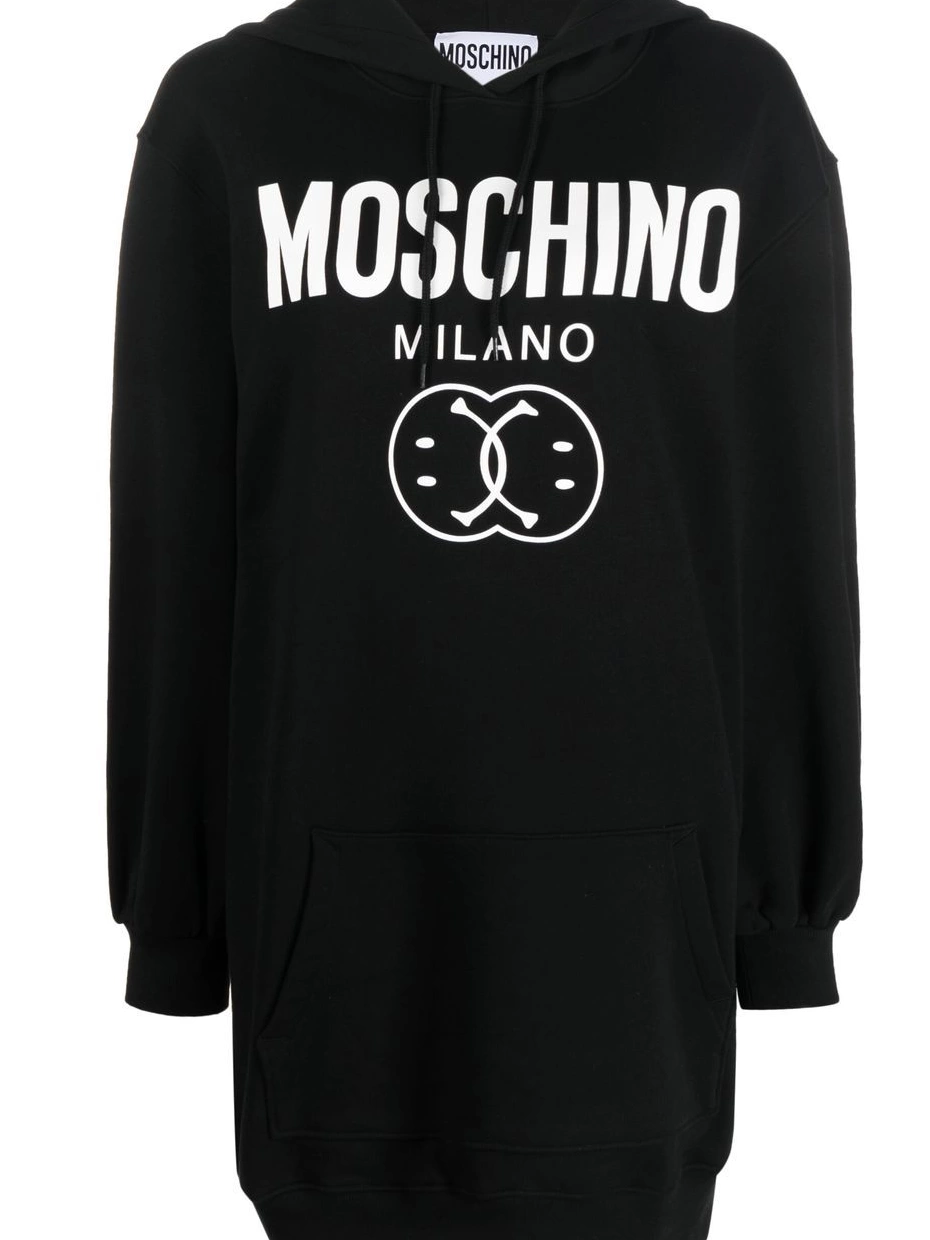 Cheap dress Women Love Moschino hooded logo-print 0307