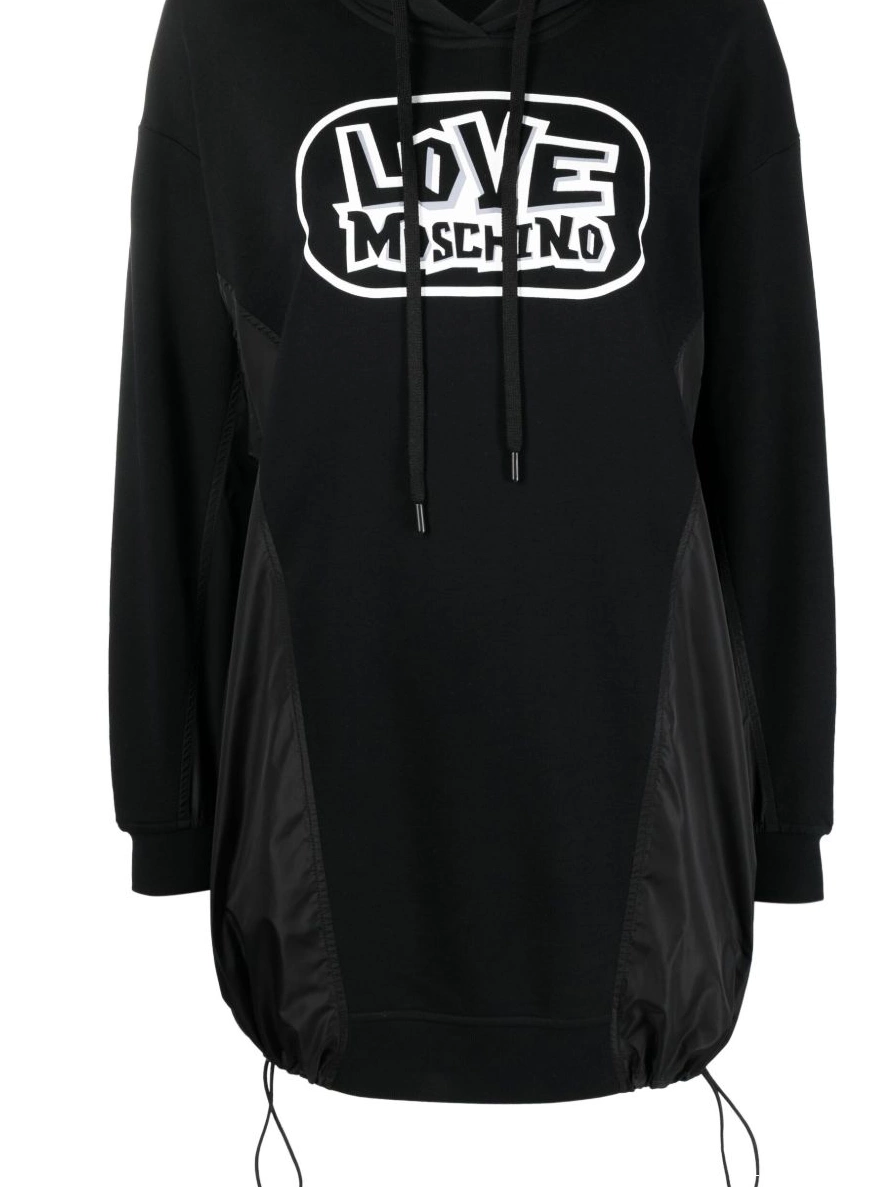 Love dress sweater print Moschino Women hooded logo 0316