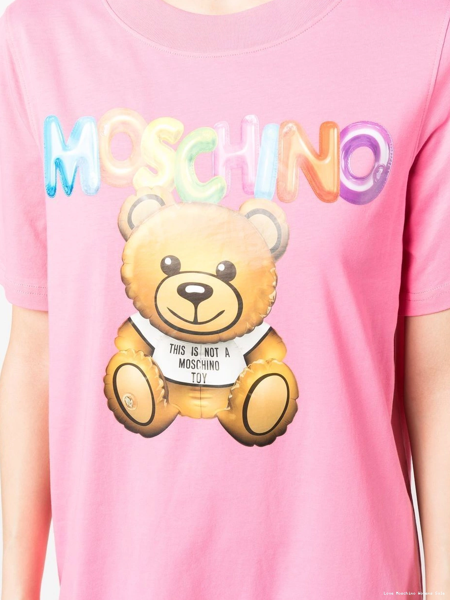 Affordable Love Moschino logo-print dress T-shirt Women 0317