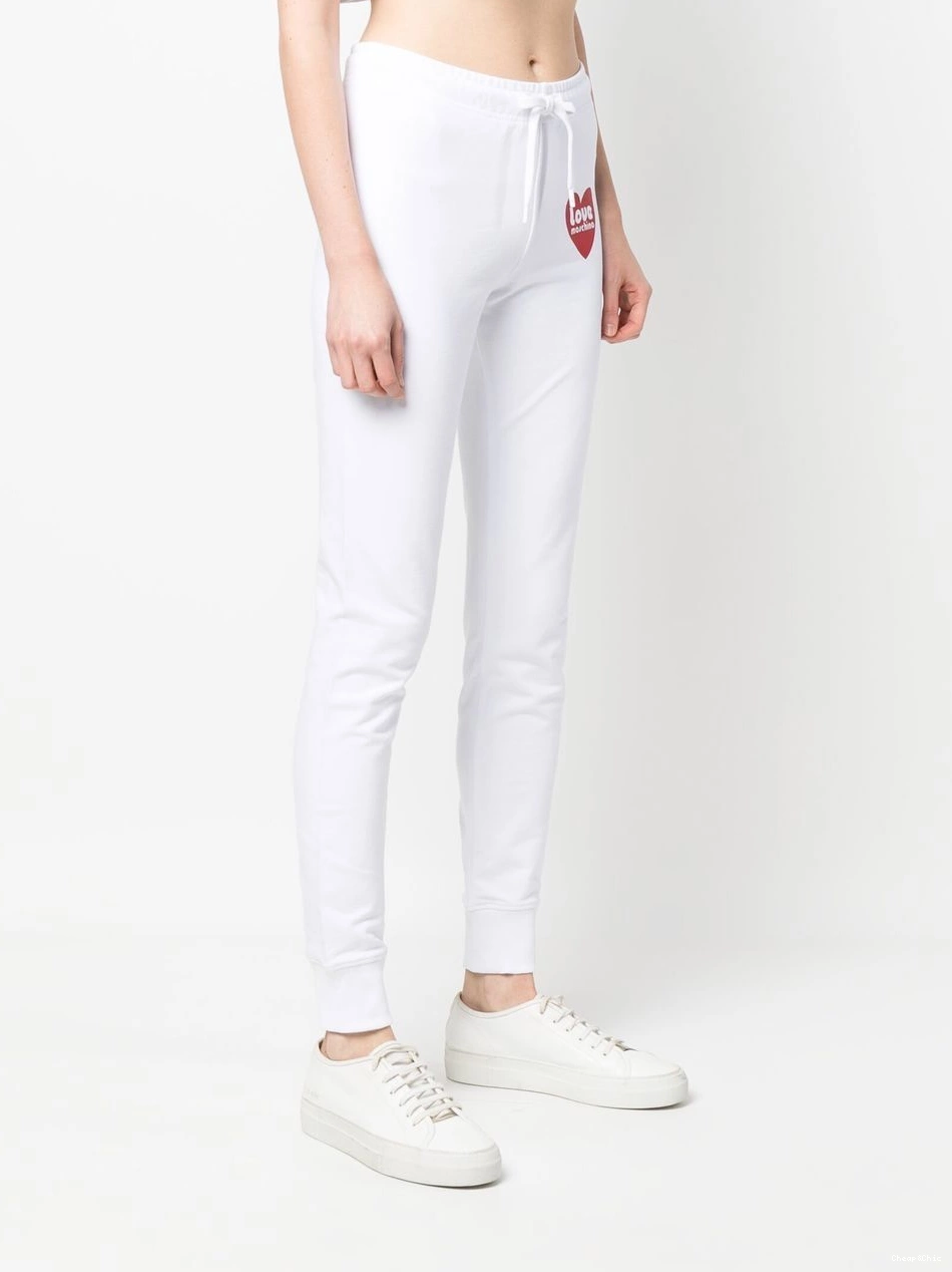 Affordable Moschino trousers Women logo-print track Love 0322