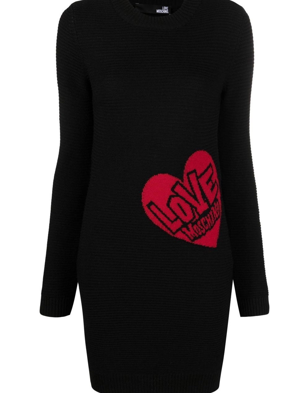 Cheap heart Moschino Love knitted minidress Women motif 0303