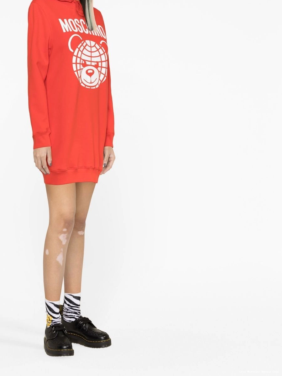 Affordable Love Women Moschino sweatshirt dress logo-print 0309