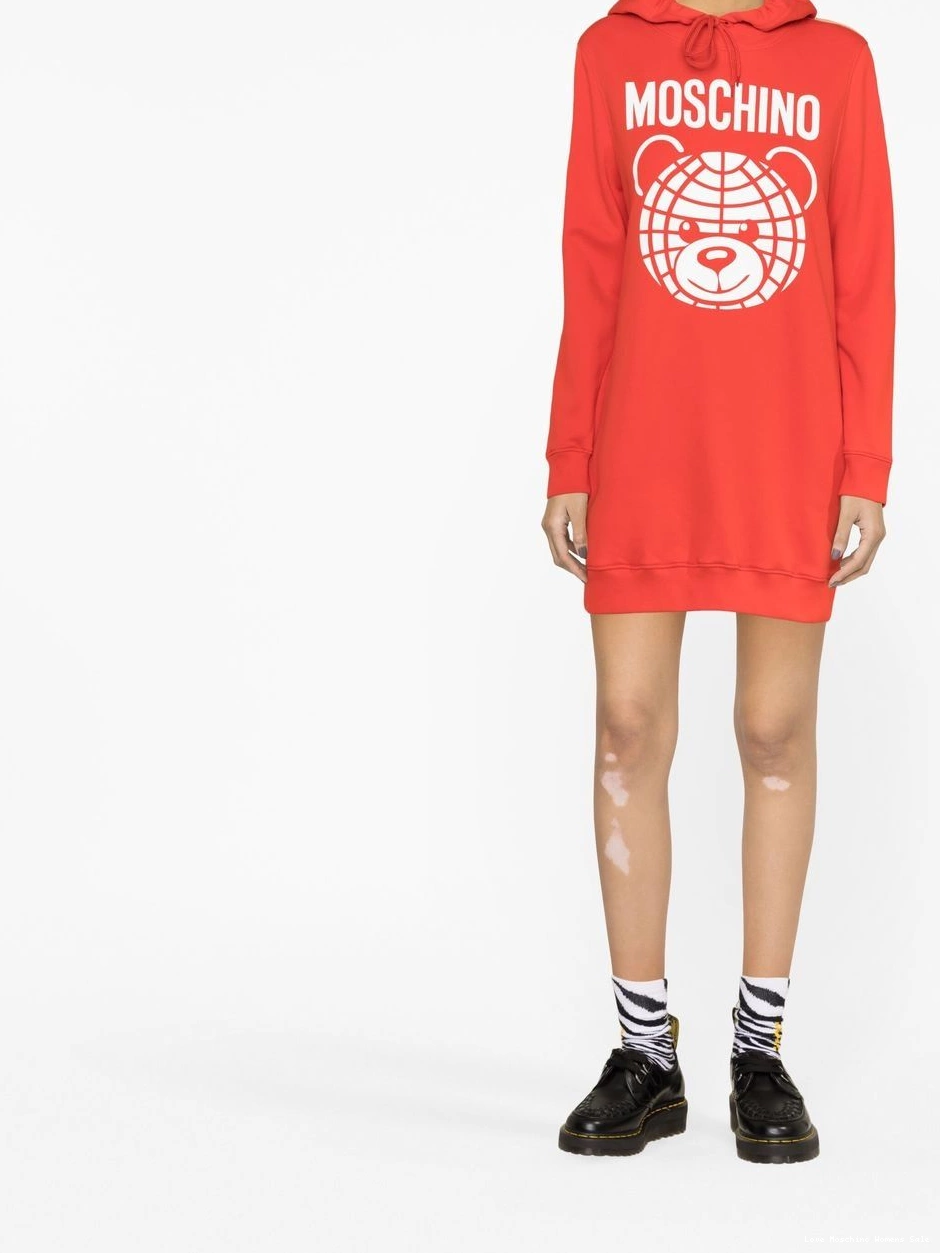 Affordable Love Women Moschino sweatshirt dress logo-print 0309