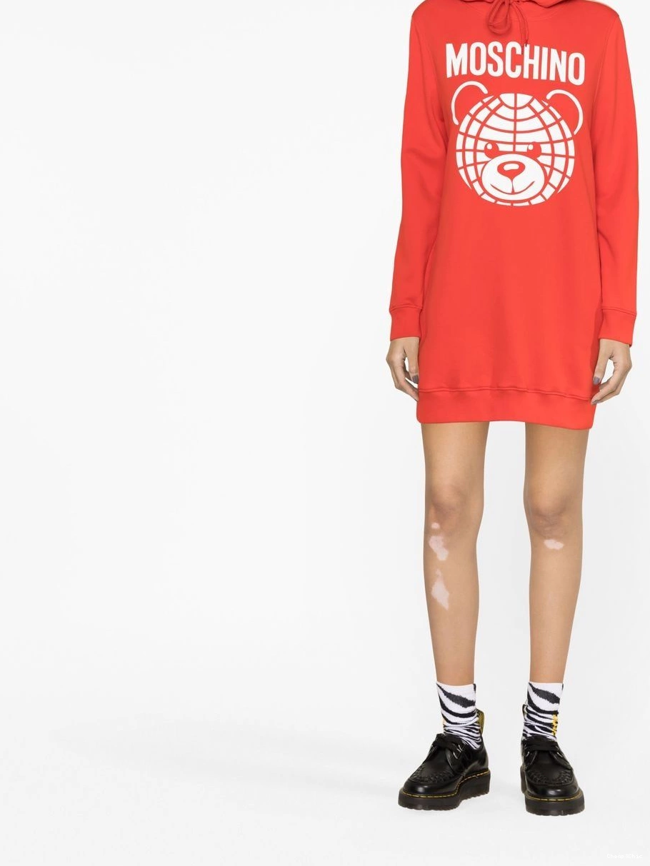 Affordable Moschino logo-print Women sweatshirt dress Love 0322