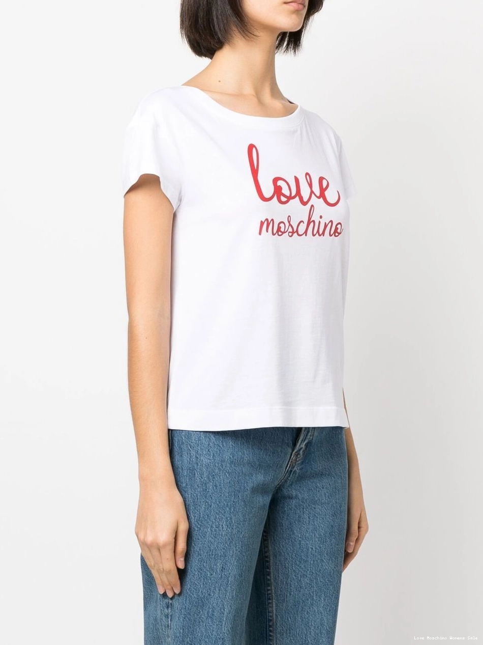 Affordable Moschino T-shirt short-sleeve logo-print Women Love 0320