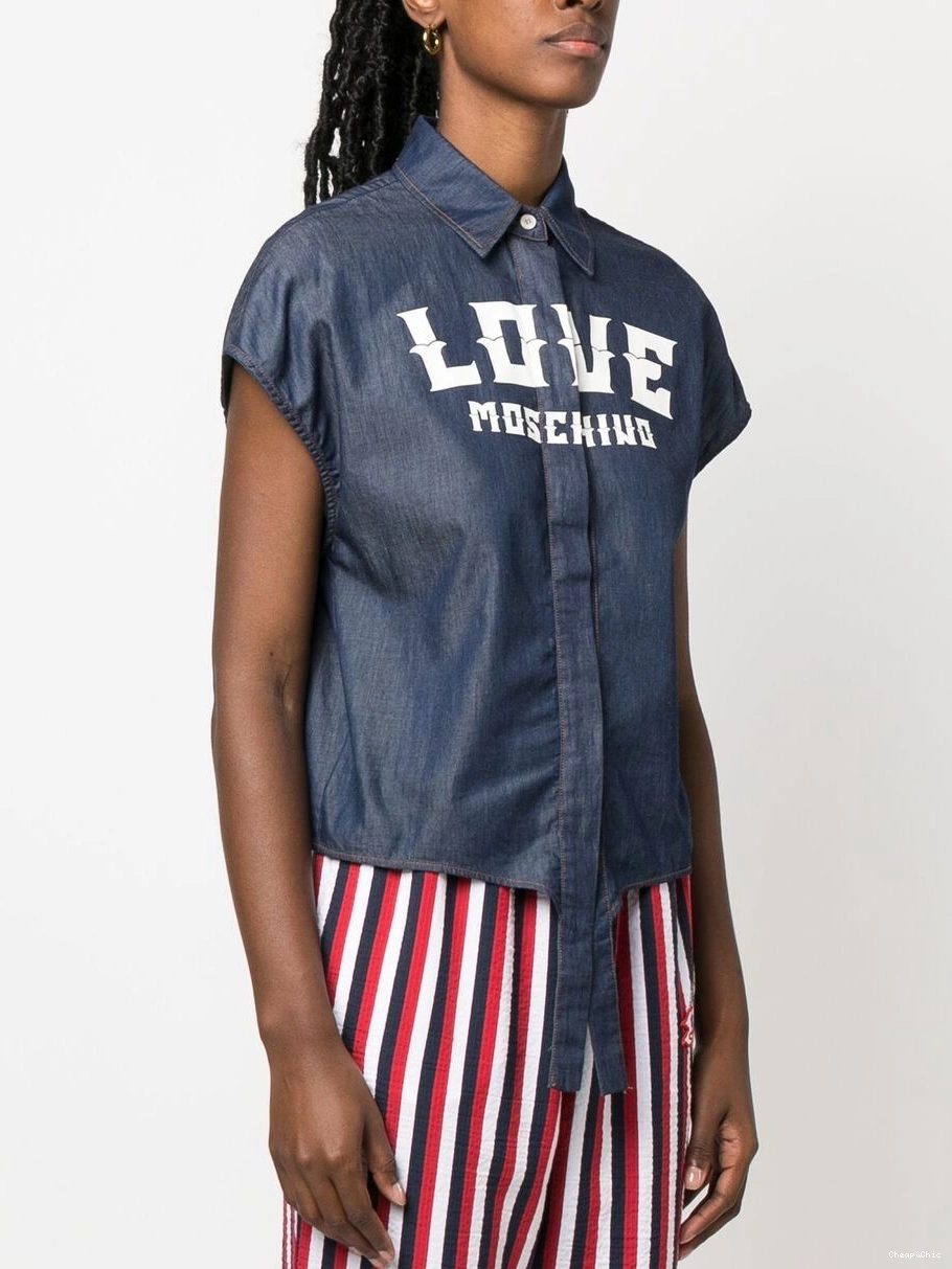Affordable Women Moschino Love logo-print shirt 0320