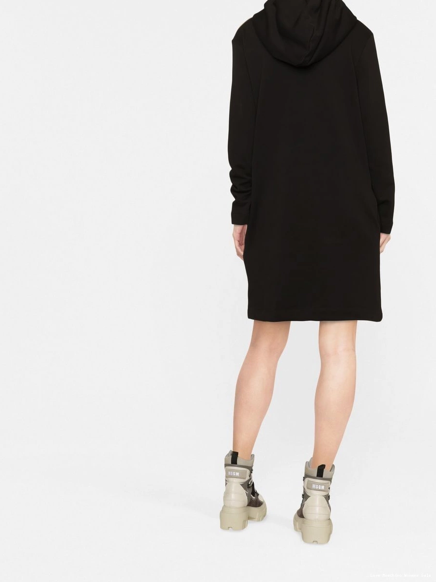 Affordable dress Moschino hooded Love heart-motif Women 0315