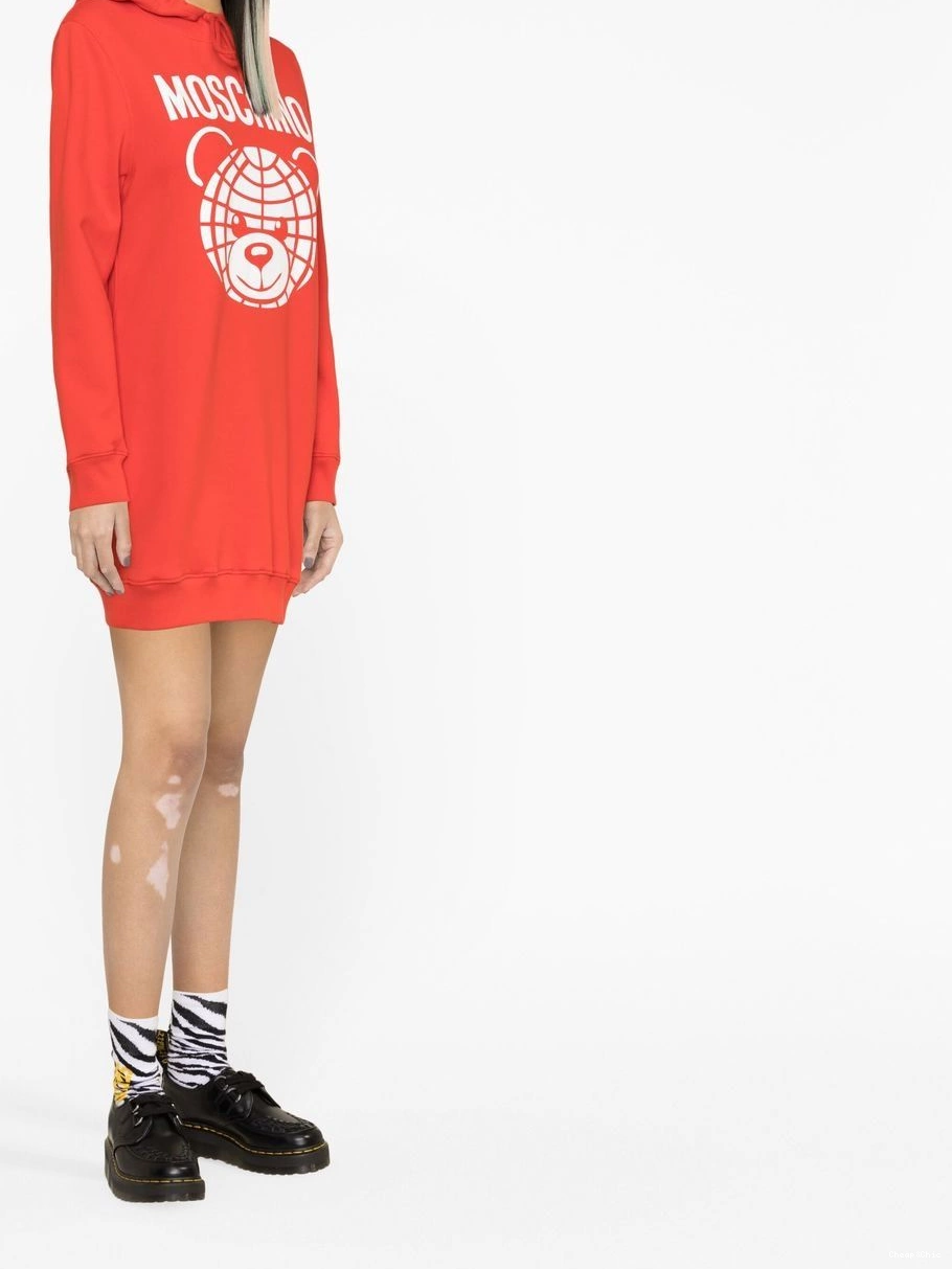 Affordable Moschino logo-print Women sweatshirt dress Love 0322