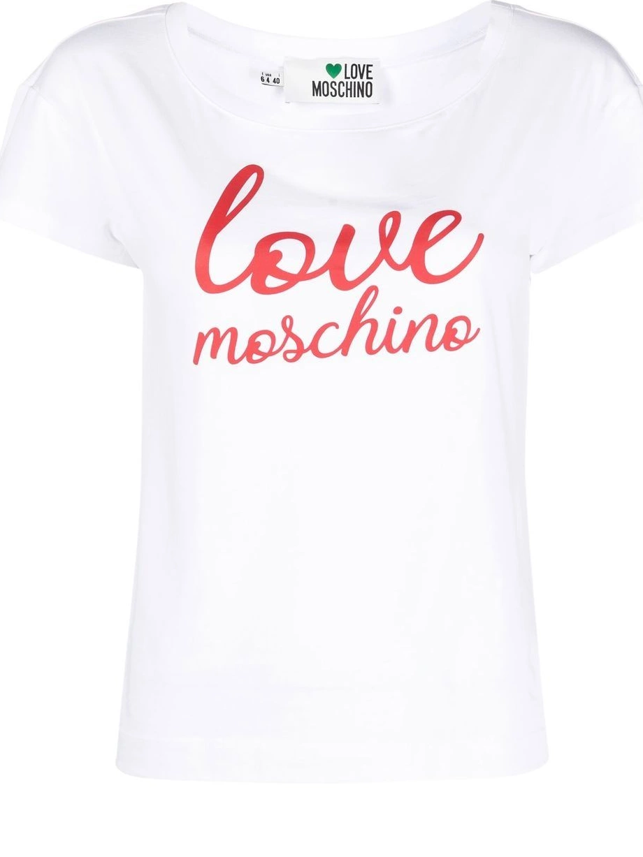 Moschino T-shirt short-sleeve logo-print Women Love 0320