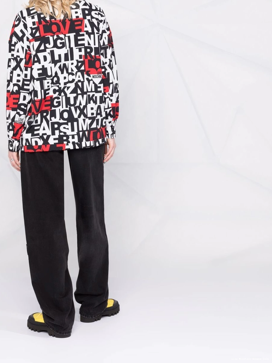 Cheap jacket alphabet-print Love Moschino Women 0317