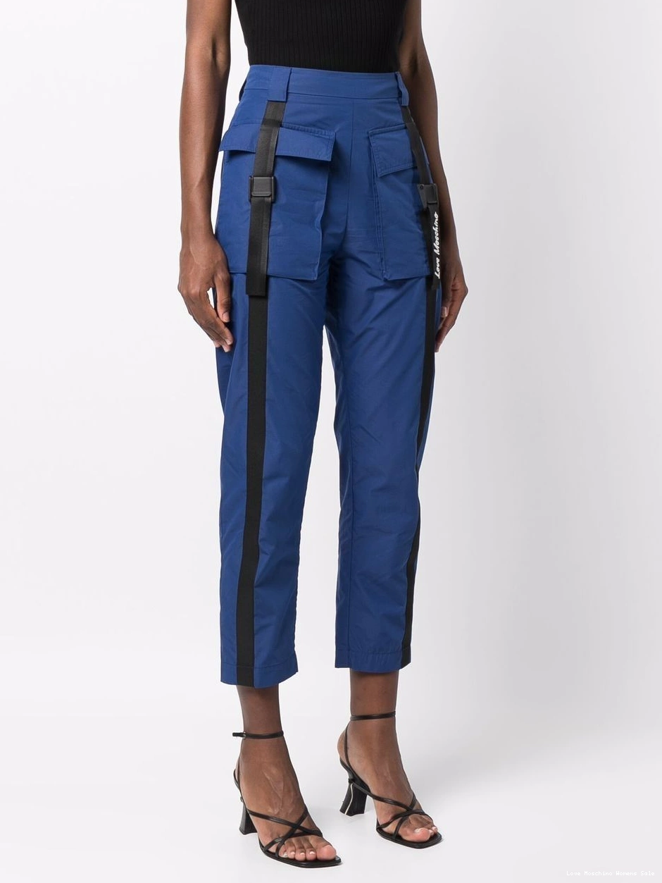 Affordable trousers Women cropped Moschino cargo Love 0321