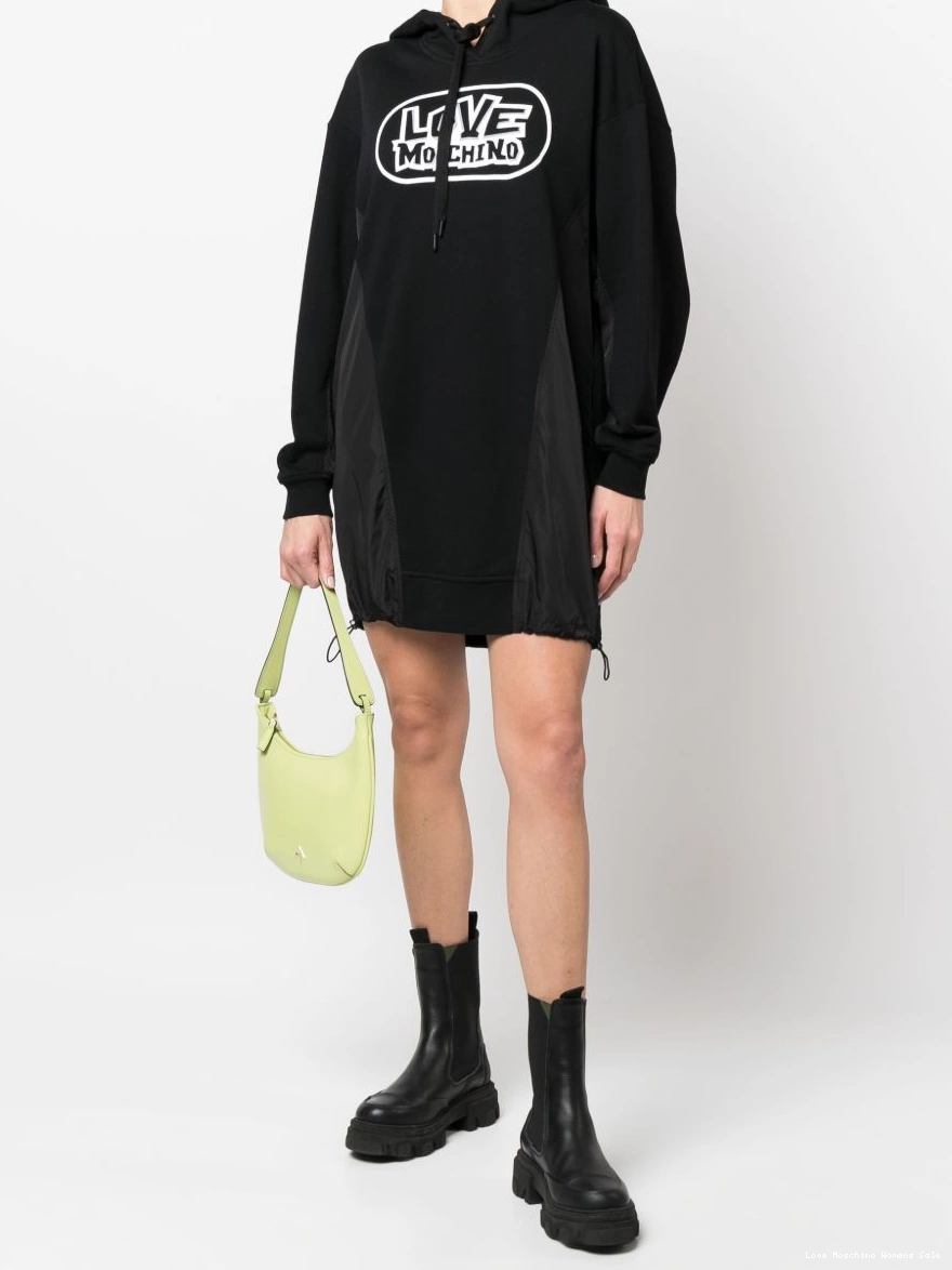 Cheap Women Moschino dress logo sweater Love hooded print 0317