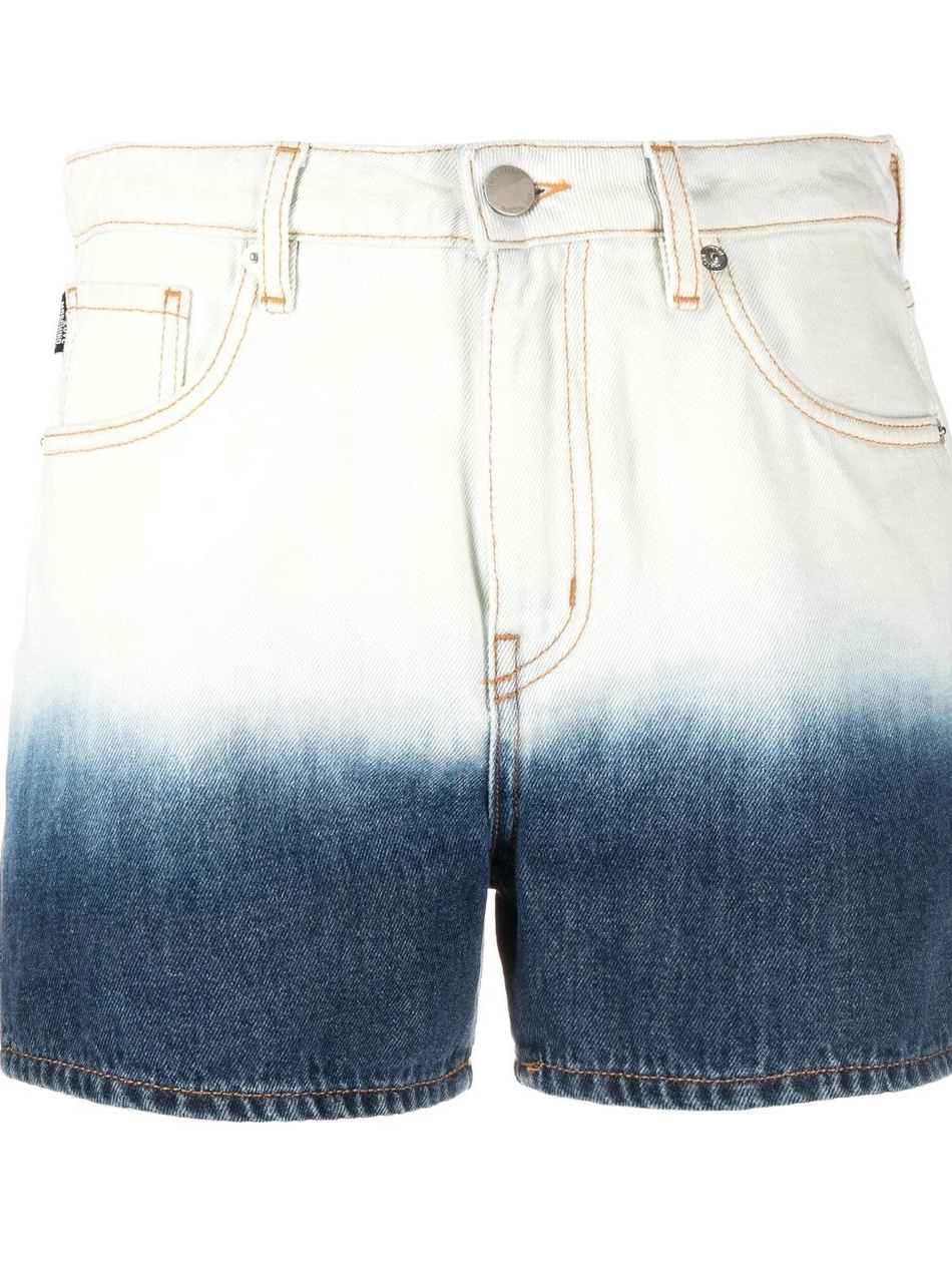 Cheap Women shorts ombre-effect Moschino Love denim 0303