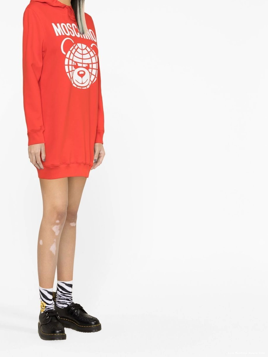 Affordable logo-print Moschino Love dress Women sweatshirt 0312