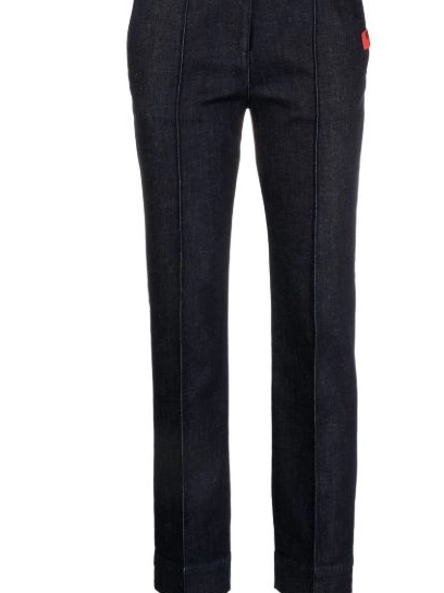 cropped Women Moschino jeans logo-patch Love 0318