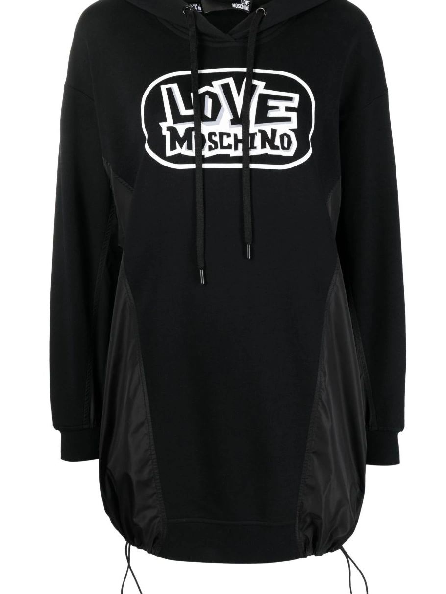 Women Moschino dress logo sweater Love hooded print 0317