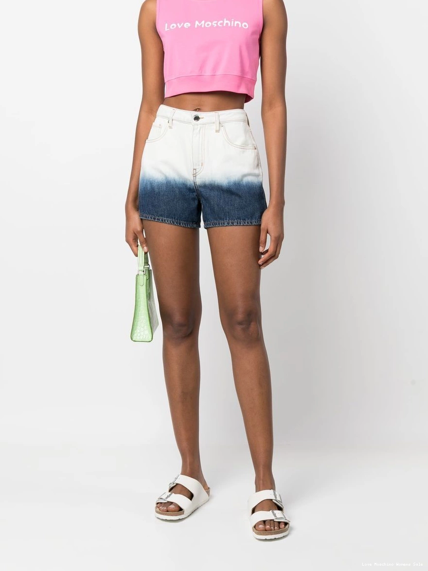 Affordable denim Women Love Moschino shorts ombre-effect 0308