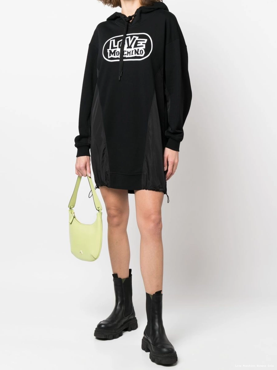 Cheap Love dress sweater print Moschino Women hooded logo 0316