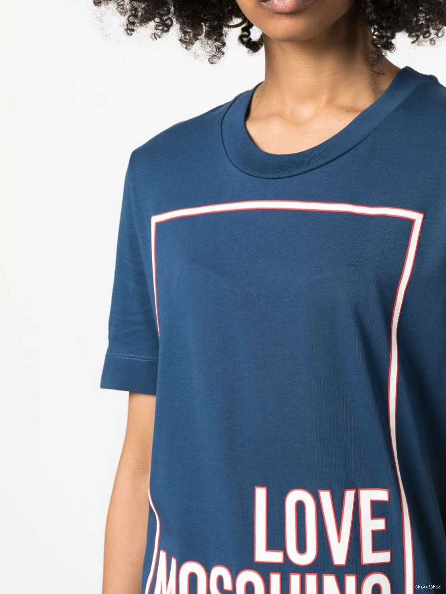 Cheap Love dress Moschino mini Women logo-print T-shirt 0316
