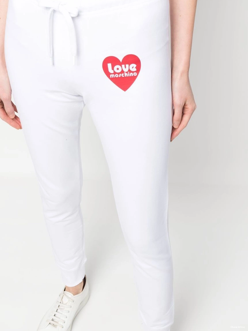 Affordable Moschino trousers Women logo-print track Love 0322