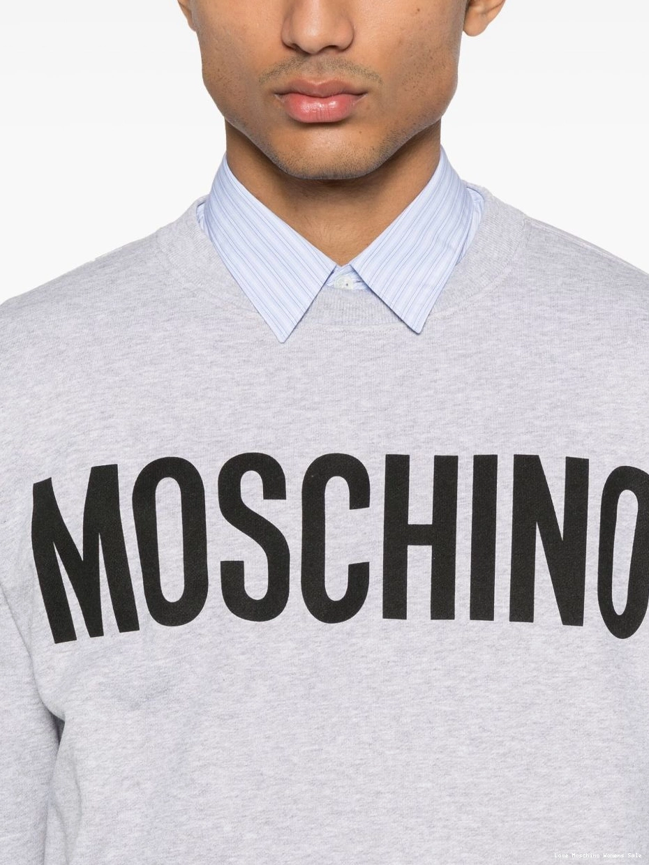 Affordable logo-print sweatshirt Moschino Women Love 0305